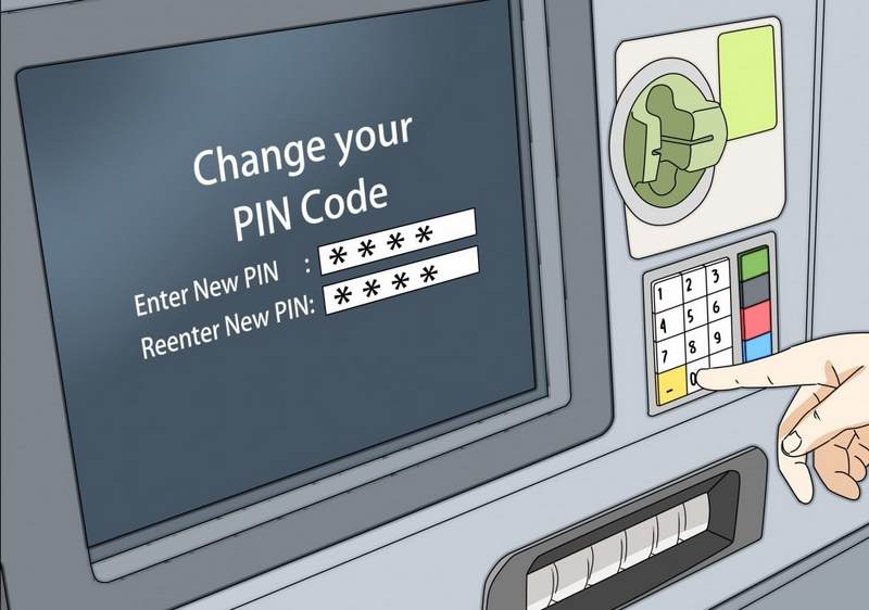 Hướng dẫn đổi mã pin tại cây ATM.