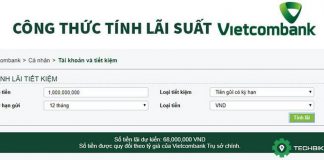 cách tính lãi suất ngân hàng vietcombank